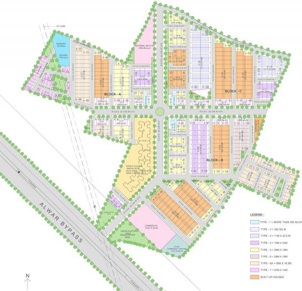  town-alwar-phase-iii Layout Plan