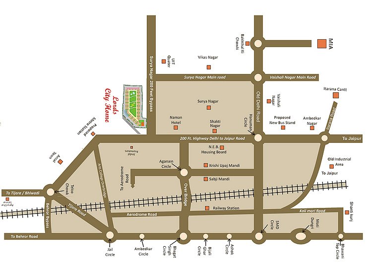  city homes Location Plan