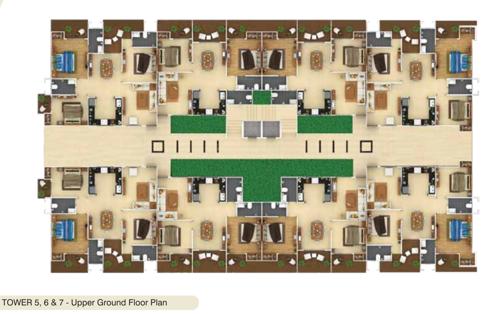 Tower 1 Cluster Plan sagar-lifestyle-towers Tower 1 Cluster Plan