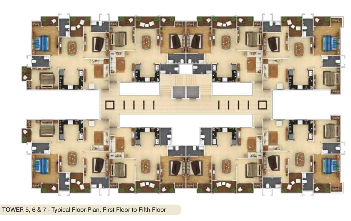 sagar lifestyle towers Tower 1 Cluster Plan