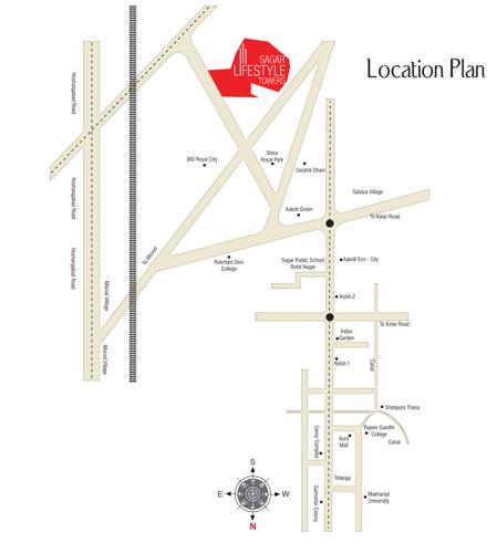 Location Plan sagar-lifestyle-towers Location Plan