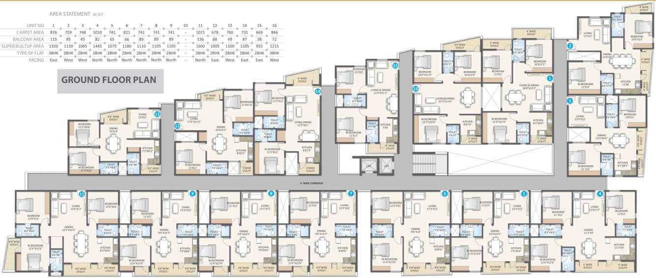 Images for Cluster Plan of Rsun Clover Apartments Homes