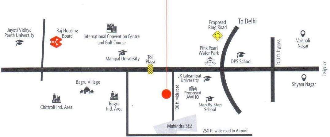 Images for Location Plan of Siddha Aangan Phase III Mayur And Saras