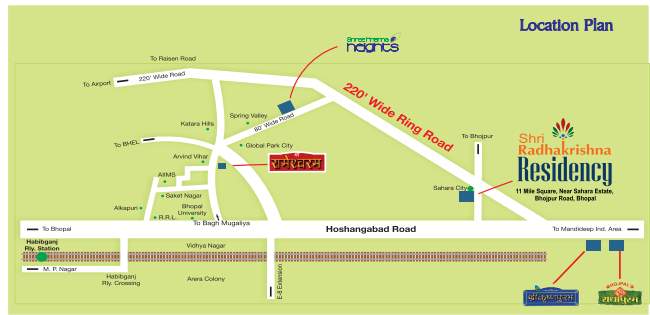  shri radha krishna residency phase ii Location Plan