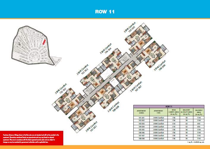  adora de goa 6 Row 16 Cluster Plan from 1st to 2nd Floor