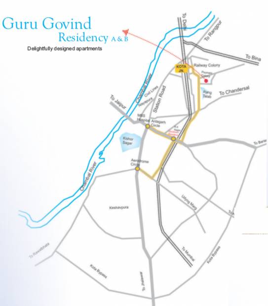 Images for Location Plan of Shubham Guru Govind Residency Block B