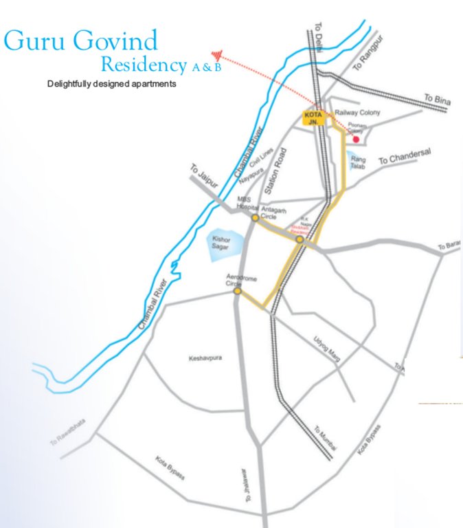 Images for Location Plan of Shubham Guru Govind Residency Block B