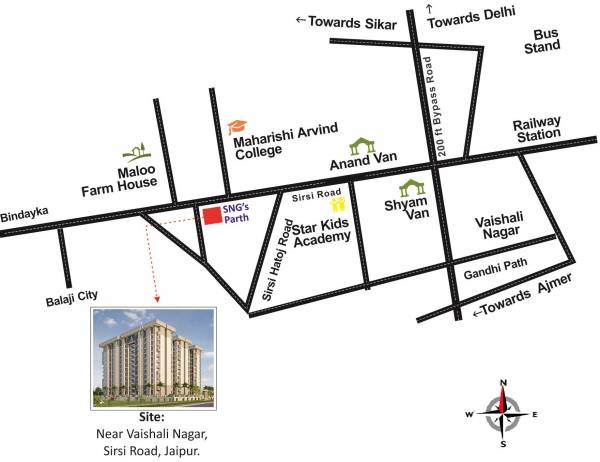 Images for Location Plan of SNG Parth Affordable
