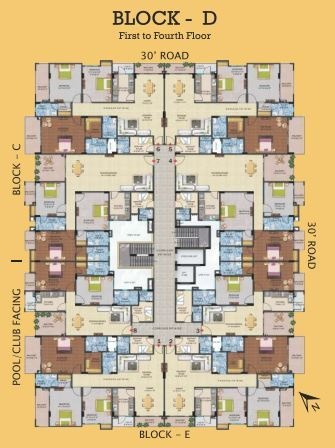  mayur-dhwaj-grand Block - 1 Cluster Plan