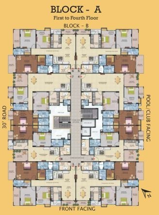 mayur dhwaj grand Block 1 Cluster Plan