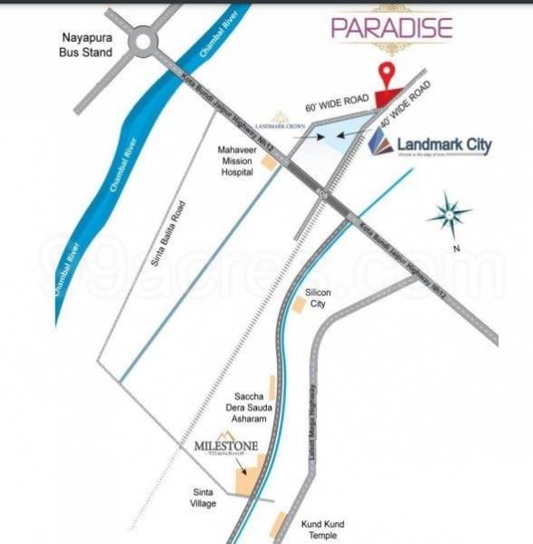  landmark-paradise-phase-2 Location Plan