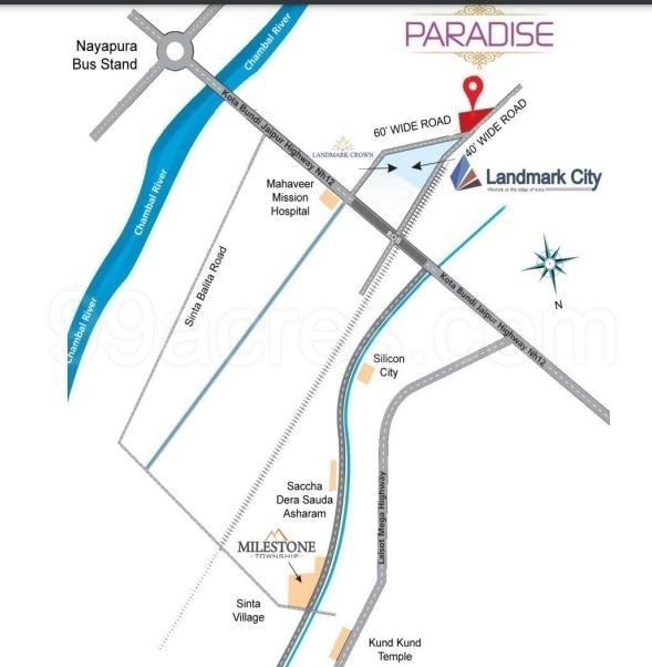  landmark paradise phase 2 Location Plan