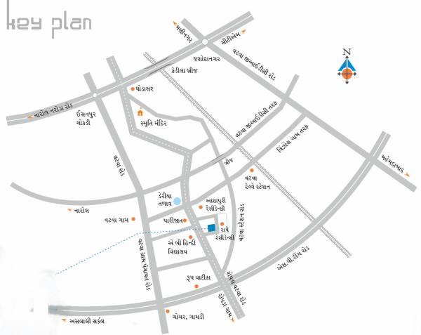 Images for Location Plan of Gokul Radhe Residency II