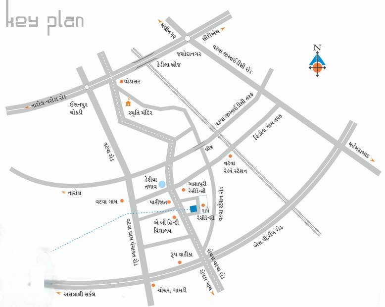 Images for Location Plan of Gokul Radhe Residency II