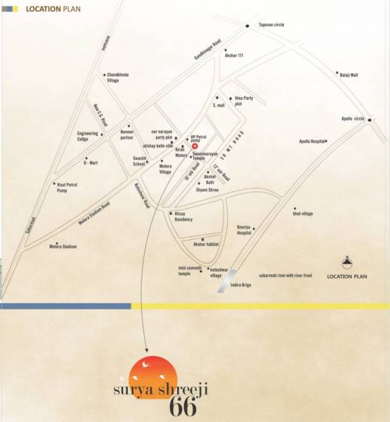Images for Location Plan of Surya Shreeji 66