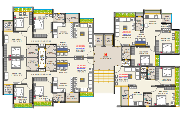  east end block b and c Cluster Plan