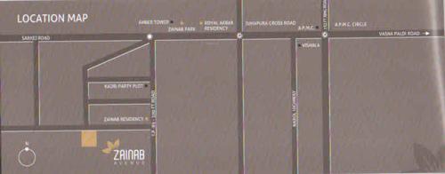  zainab-avenue Images for Location Plan of Meghreji Zainab Avenue