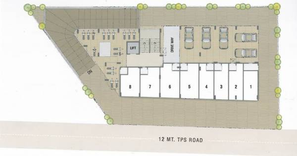  divya-homes Cluster Plan For Ground Floor