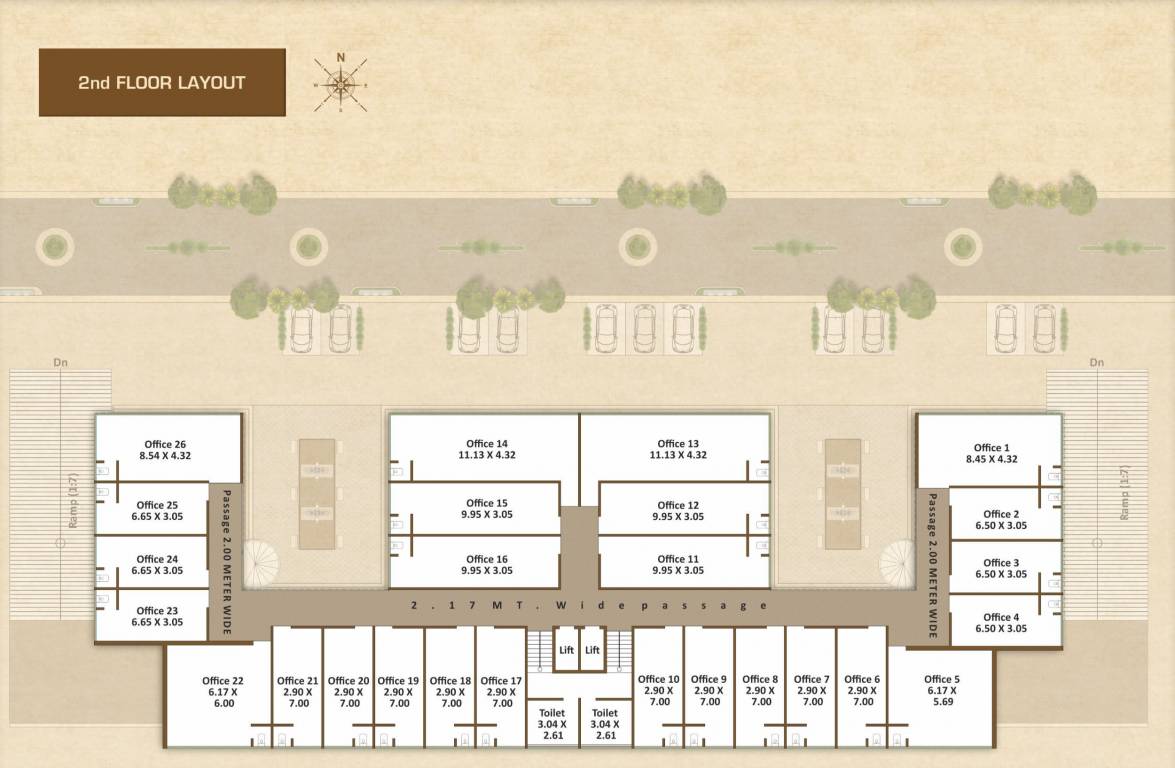  trade center Cluster Plan for 2nd Floor
