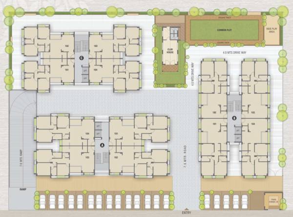  yash-parisar Tower A Cluster Plan