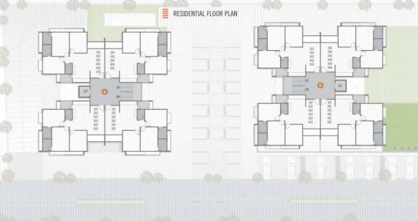  altezza Block A And B typical Cluster Plan