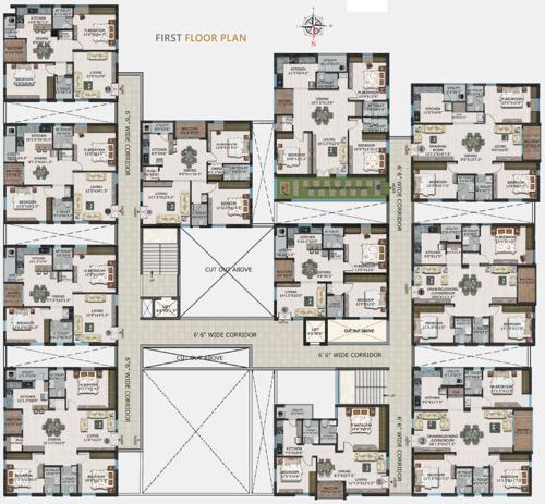  dynasty Images for Cluster Plan of Swetcha Swetchas Dynasty