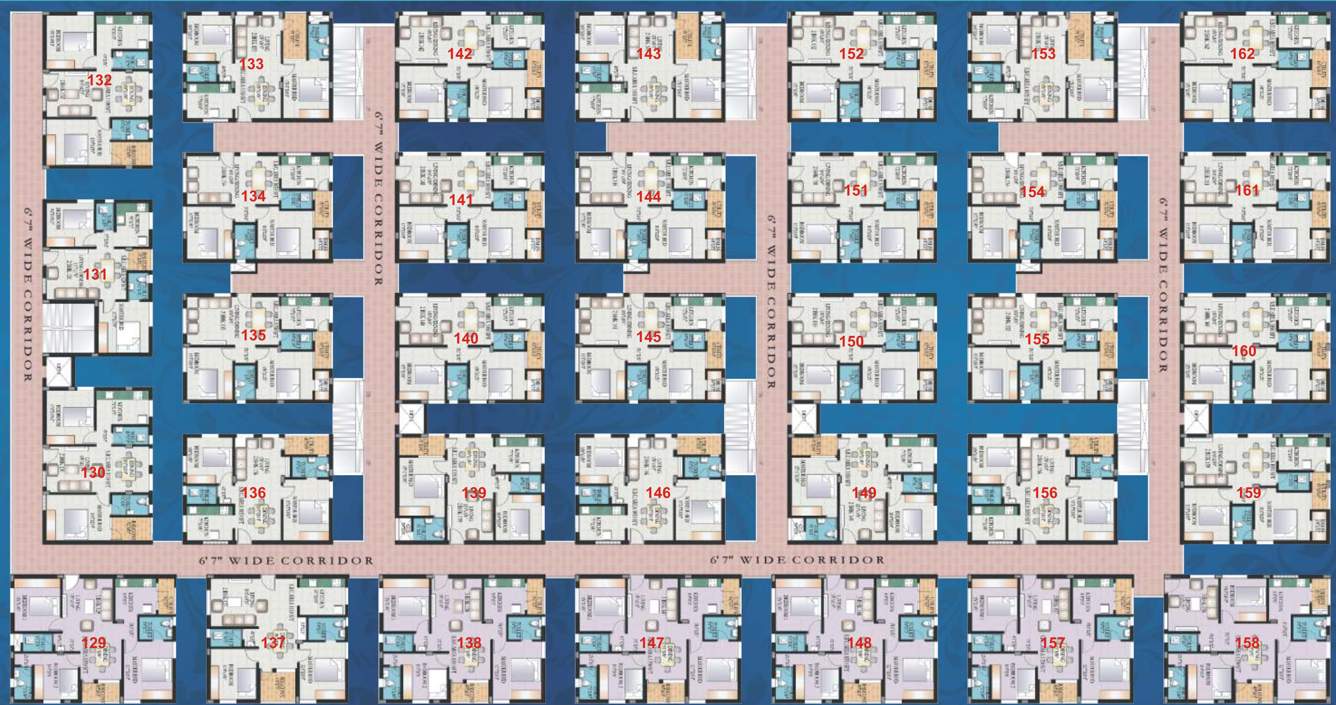  concord castle Block A Cluster Plan