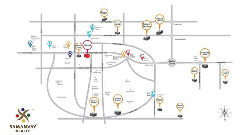  samanvay status 2 Location Plan