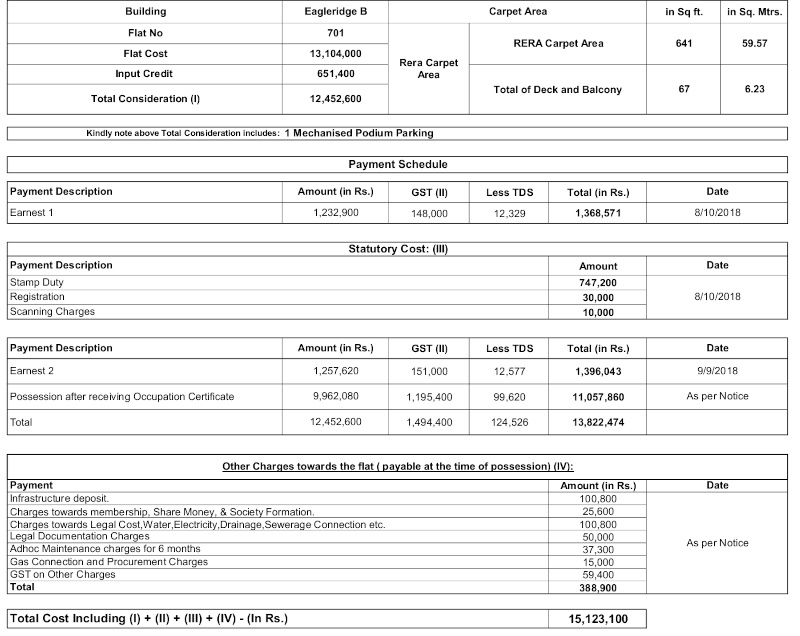 eagleridge-wing-b Construction Linked Payment (CLP) Payment Plan