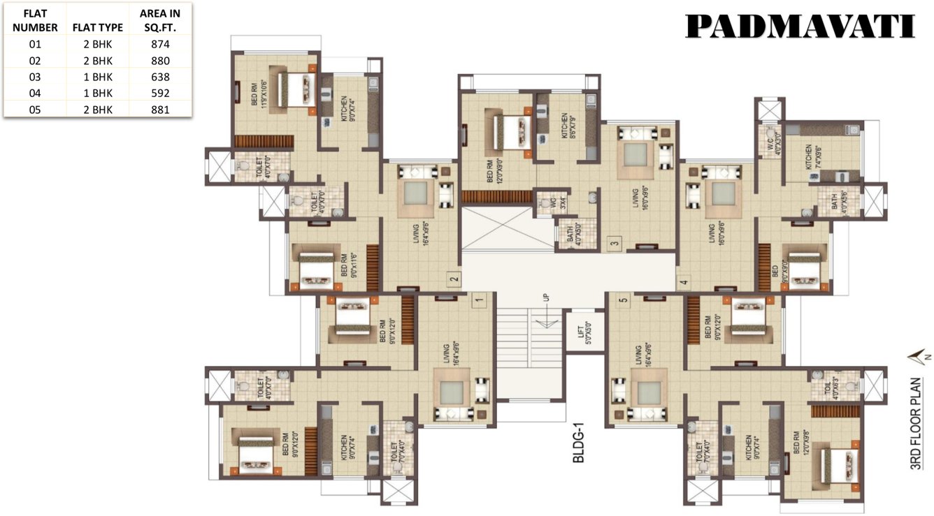 Images for Cluster Plan of Sai Balaji Building No 1 Padmavati