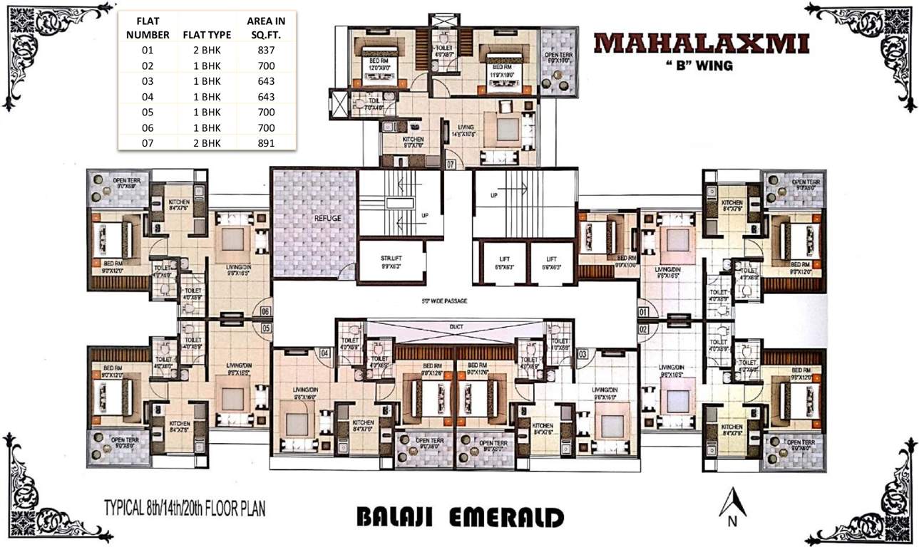 Images for Cluster Plan of Sai Balaji Building No 2 Mahalakshmi B Wing