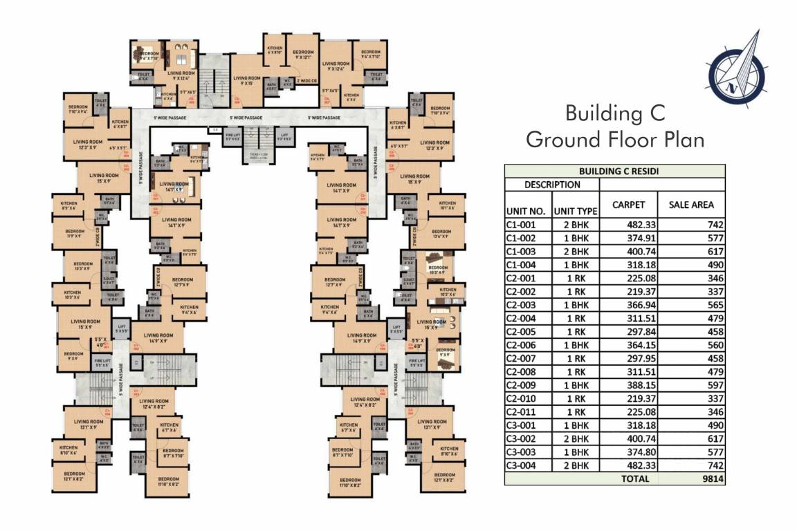  panvelkar aangan Building A Cluster Plan