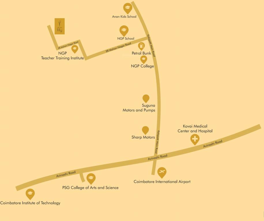 Images for Location Plan of Sakthi Arum Lily Apartment