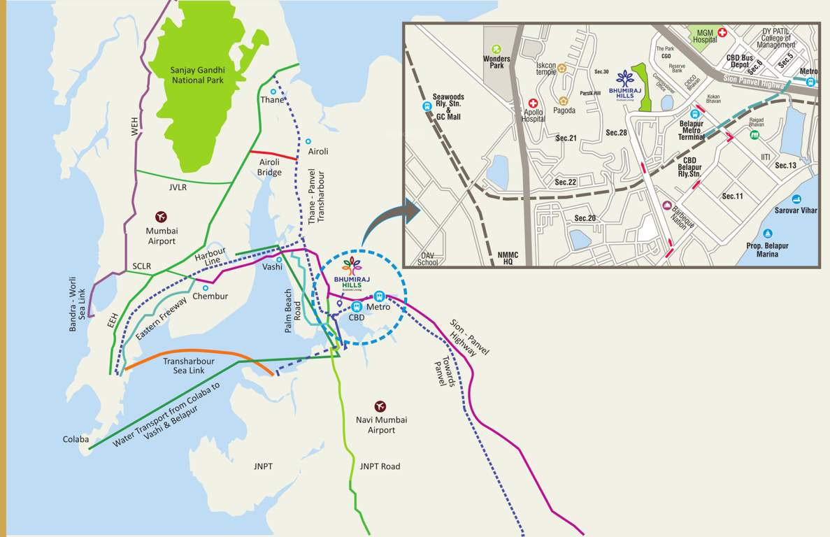  hills Images for Location Plan of Bhumiraj Hills 