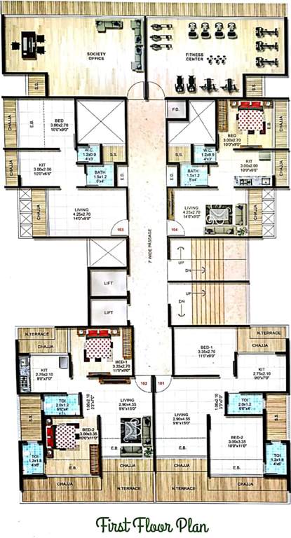 Images for Cluster Plan of A K Hitech Patel Royal