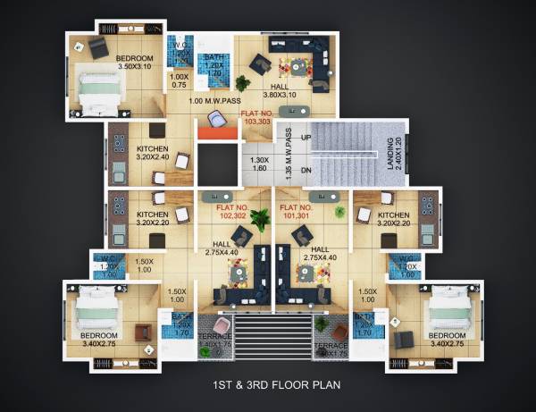  kokan-park A Wing Cluster Plan