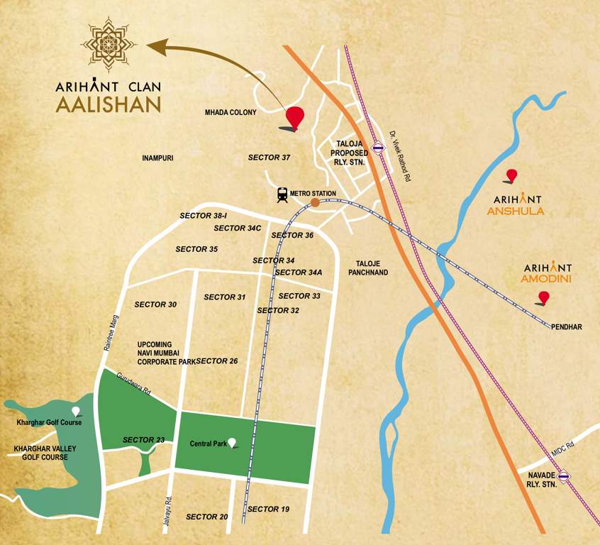 Images for Location Plan of Arihant Clan Aalishan Phase II