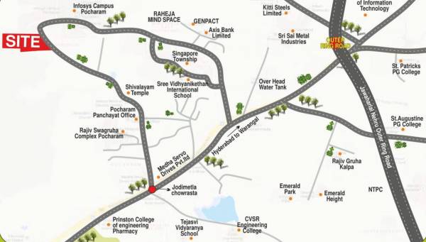 Images for Location Plan of Avani Serene Hills County