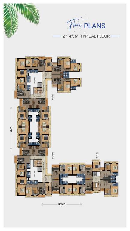  dreamz goa WING A B C Cluster Plan