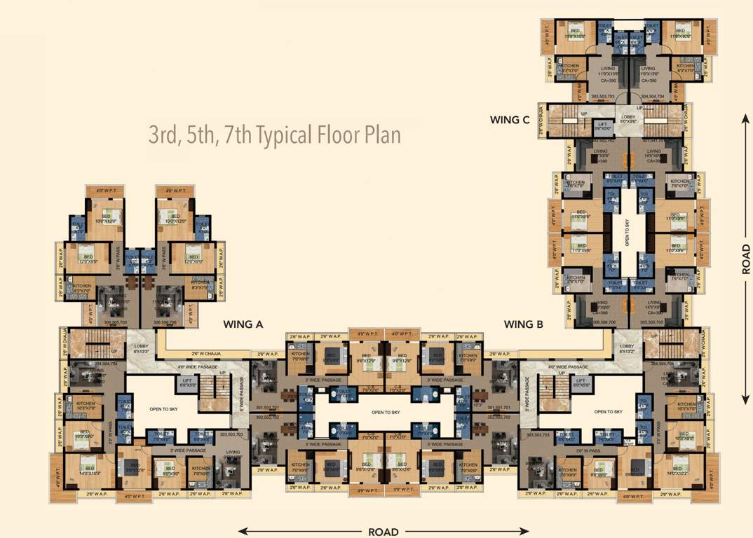  dreamz goa WING A B C Cluster Plan