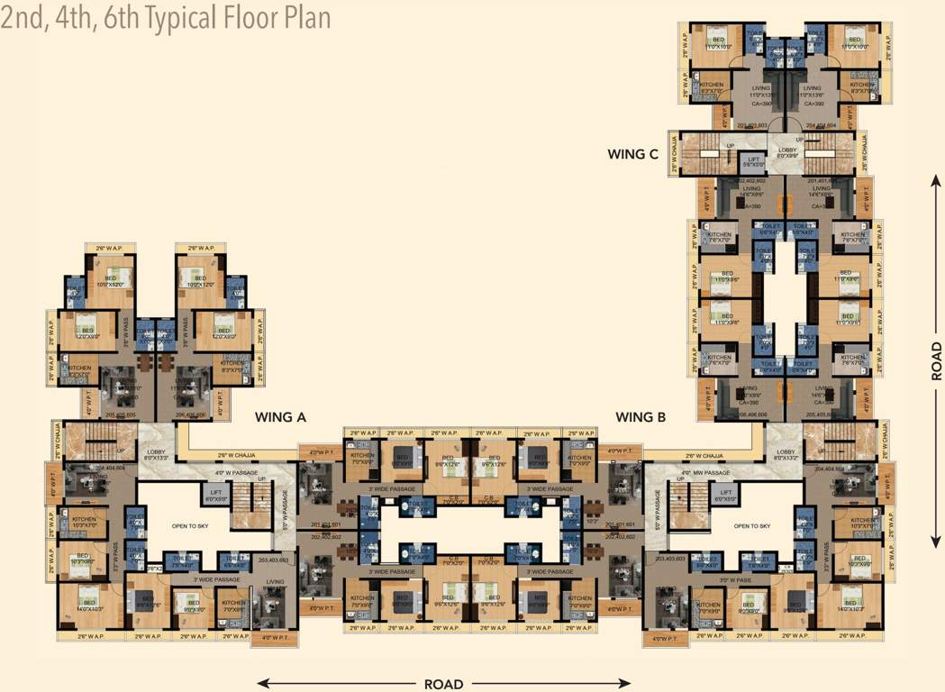  dreamz goa WING A B C Cluster Plan