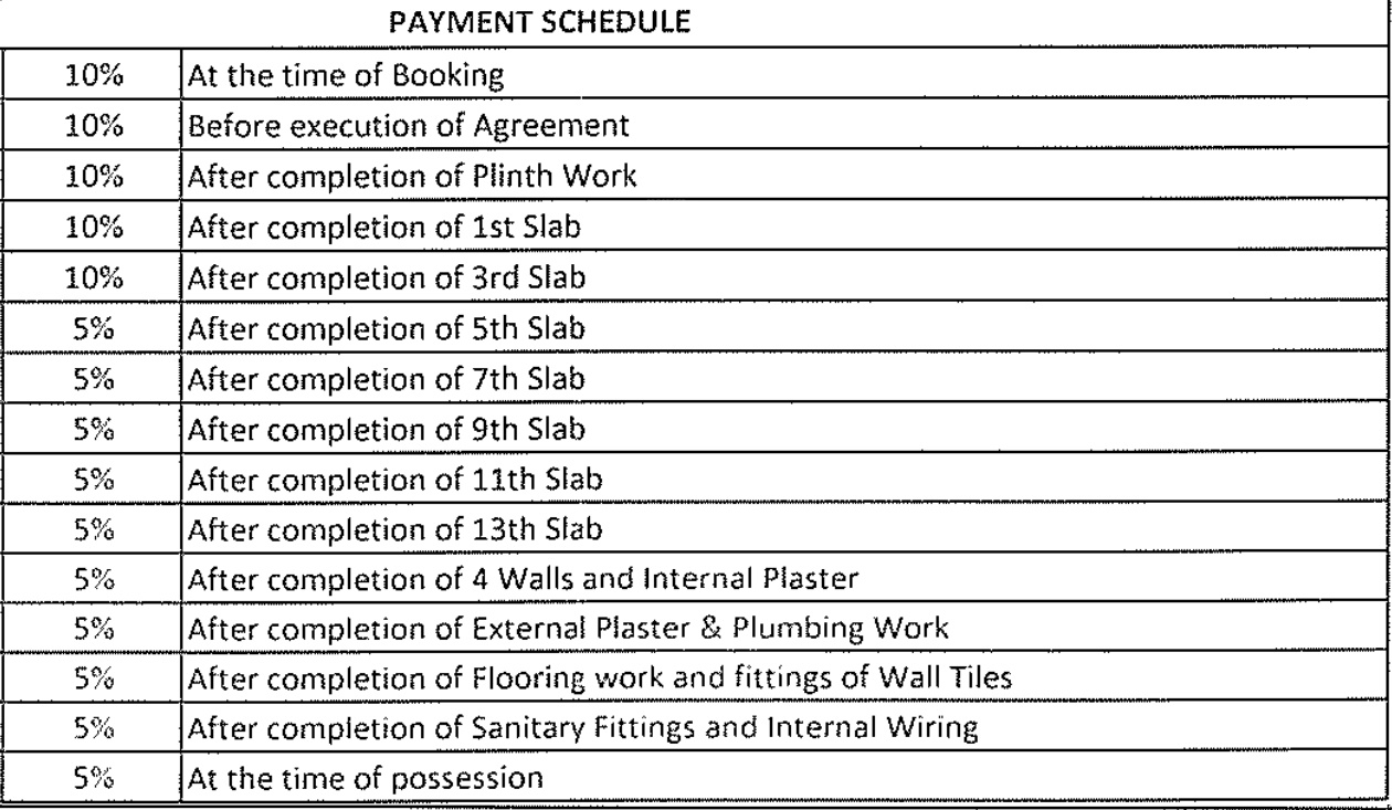 Images for Payment Plan of RVK Kshitij Payment Plan
