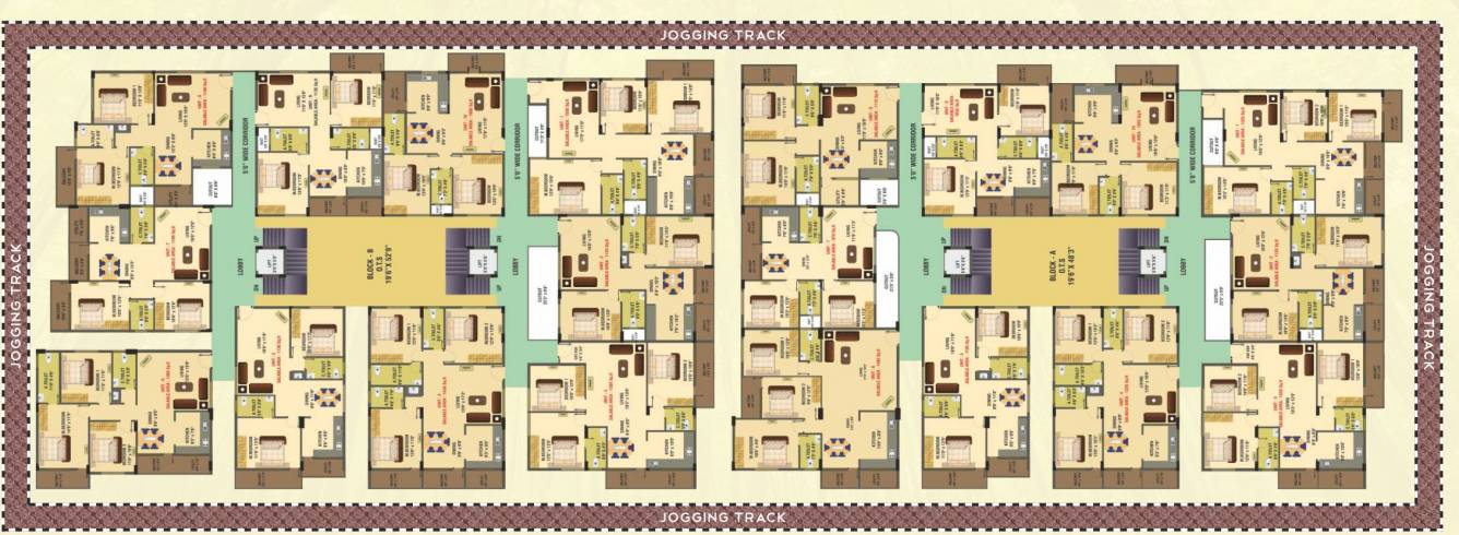  gardenia Block A Cluster Plan