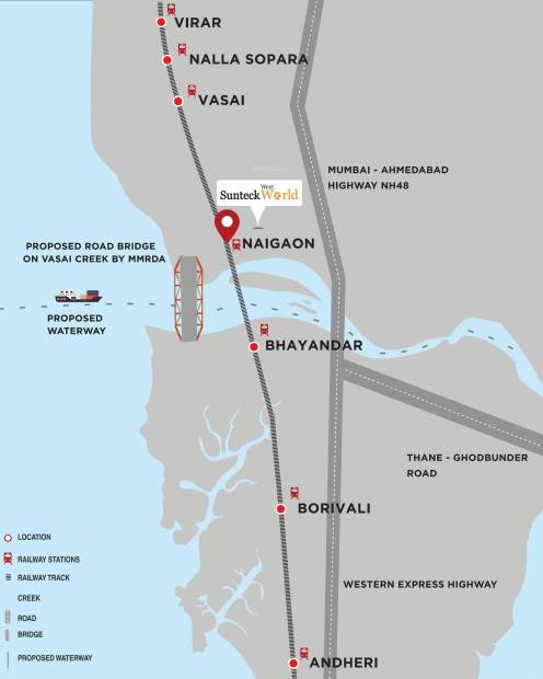 Images for Location Plan of Sunteck West World 2 Tivri Naigaon East