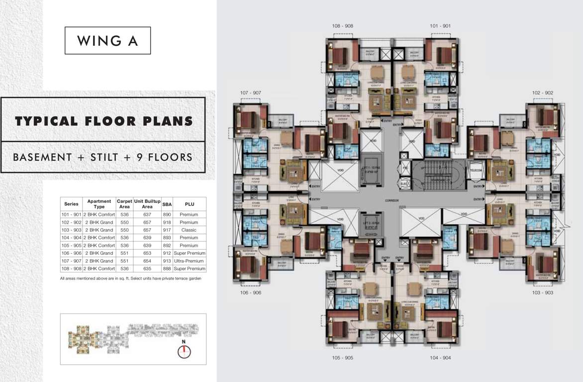  too good homes Images for Cluster Plan of Provident Too Good Homes