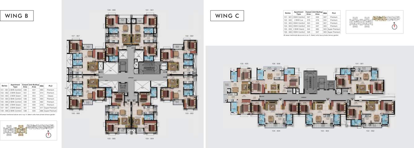  too good homes Images for Cluster Plan of Provident Too Good Homes