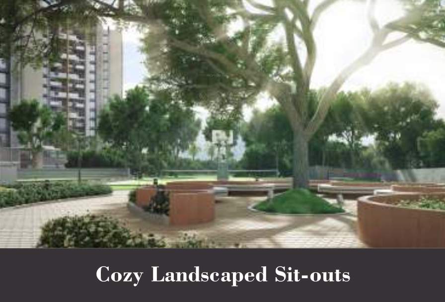 melange residences phase iii Landscape Garden and Tree Planting