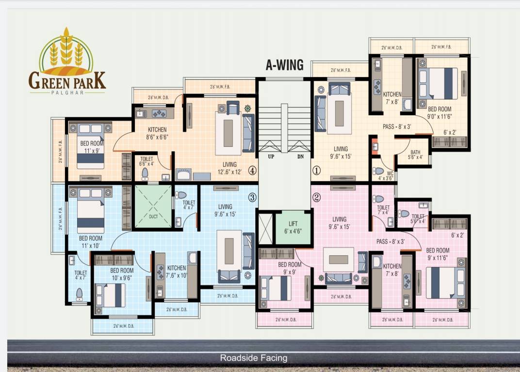  green park A Wing Cluster Plan