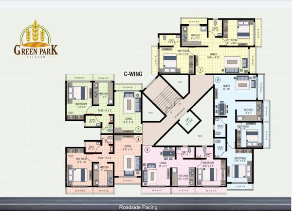  green-park A Wing Cluster Plan