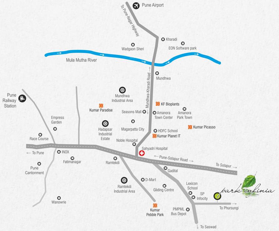 Images for Location Plan of Kumar Park Infinia I1 I2 I3 J2 J3 And K1